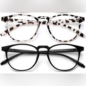 Blue Light Glasses Black & Tortoise 2 Pack